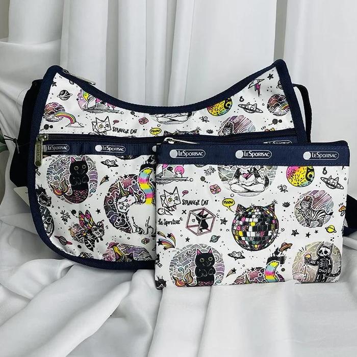 7520 Shoulder Bag 30*23*13cm Girl's Cartoon Snoopy Peter Rabbit y Mouse Pikachu Printed Diagonal Cro