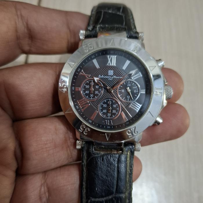 jam Salvatore Marra Italy chronograph. sports diver classic antik rare collectible