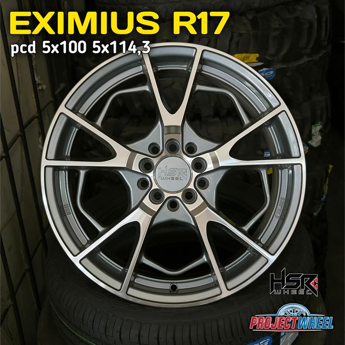 Velg racing mobil r17 Sienta New Veloz Ertiga XL7 Livina dll - HSR EXIMIUS RING 17 - Pelek mobil Jak