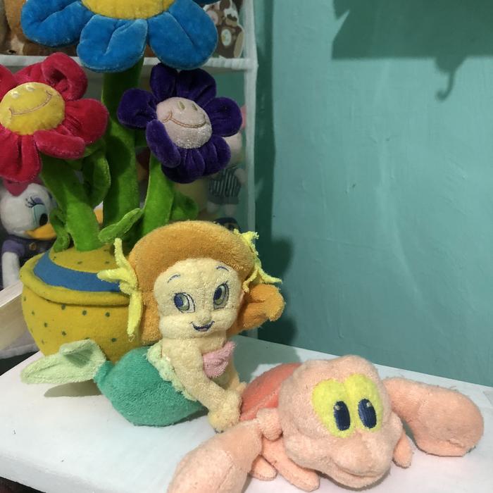 Boneka ariel mermaid dan sebastian kawan ariel boneka duyung disney mermaid kepiting sebastian