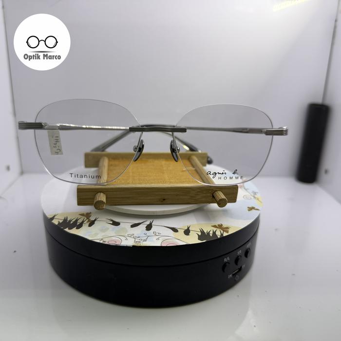 Kacamata Agnes B frame less titanium