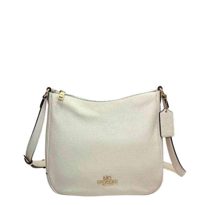 Tas CU960 Coach Ellie file Pebble Leather Chalk 100% Authentic Original