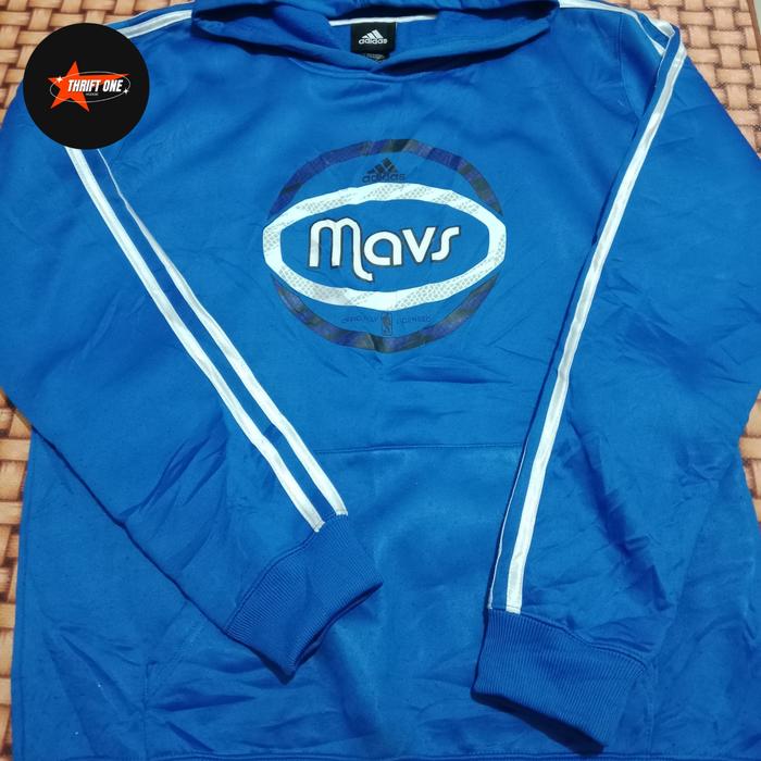 Hoodie Adidas Mavs warna Biru size XL original kondisi 94%