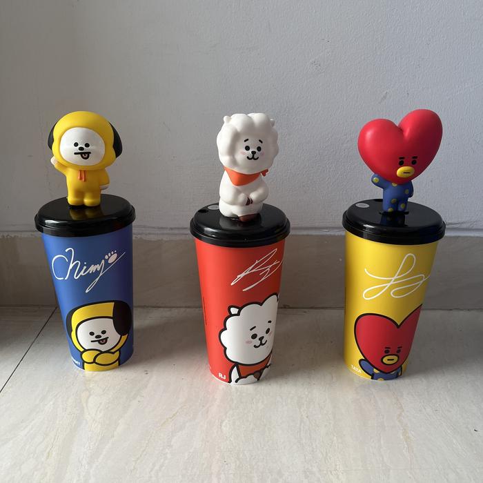 Gelas bt21 karakter unik lucu xxi