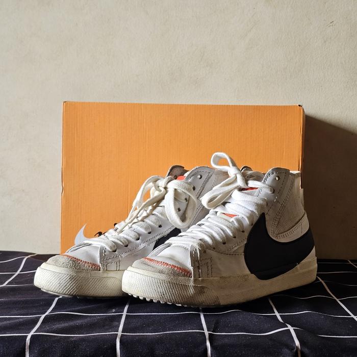 NIKE BLAZER MID ‘77 JUMBO SIZE 43 WHITE PUTIH ORIGINAL PRELOVED/SECOND/BEKAS