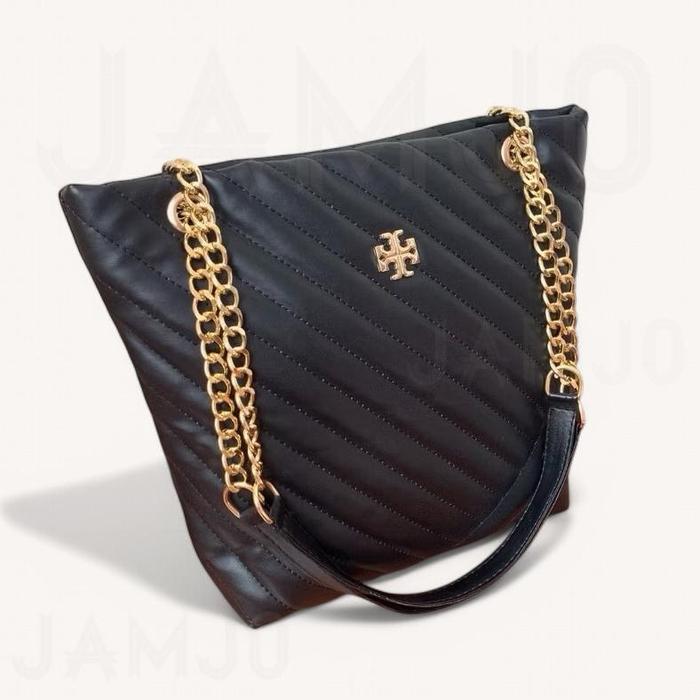 JAMJO - TORI CHEVRON BAG 1RUANG TAS TOTE KULIT WANITA