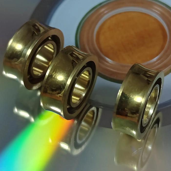 Gold YOYO bearing SR188KK SR188UU CONCAVE 10BALLS large C SIZE C 6.35*12.7*4.762MM=1/4*1/2*3/16" DRY