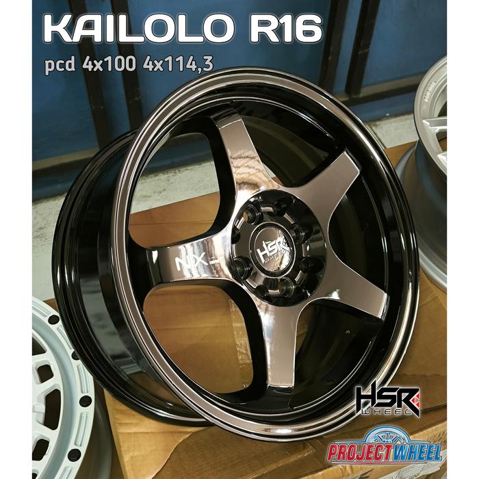 Velg HSR R16 Kailolo Black - Jazz Agya Yaris Avanza Livina dll - Toko pelek mobil terlengkap Jakarta