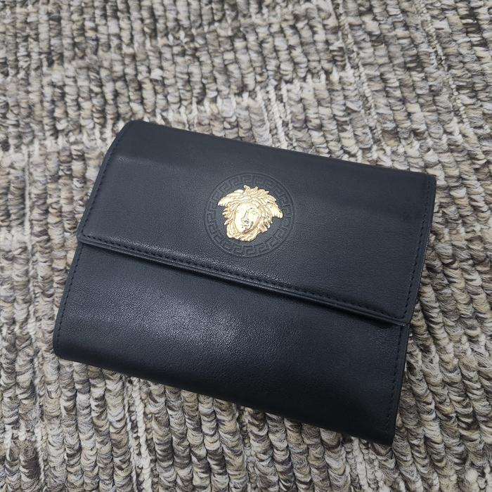 Gianni Versace Dompet Kulit Pria/ Wanita  Logo Medusa