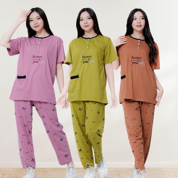 Terbaru Baju Tidur Piyama Forever Sweet Mama Size Pendek Celana Panjang Cp Terlaris