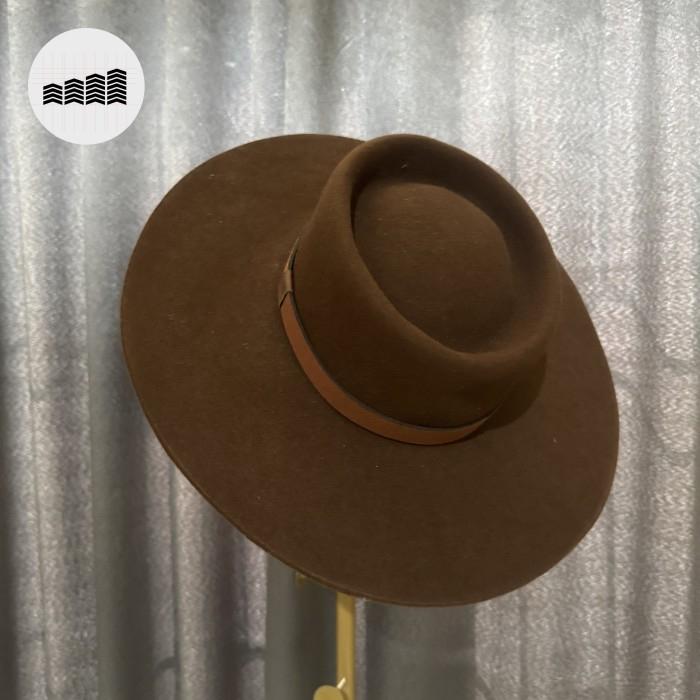 Topi Fedora Hat Untuk Traveling atau di Lapangan Pria Size XL Laken Import