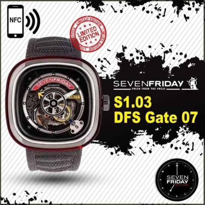 Terbaru Jam Tangan Pria - Arloji Cowok Seven Friday S1-03 Sevenfriday S103 Dfs Gate 07 S-Series Auto