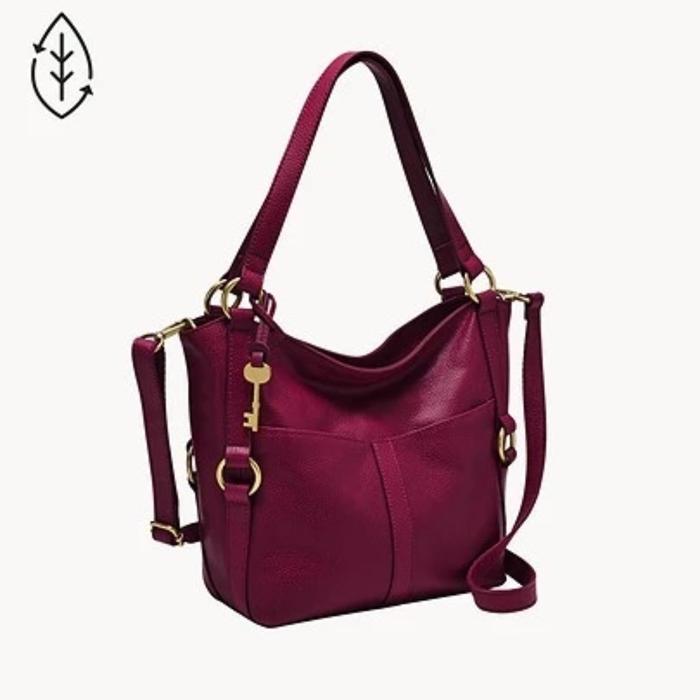 Tas Fosil Fossil Sam Shopper Rasberry