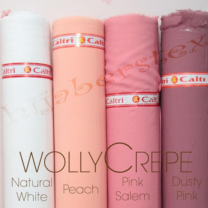 12 Meter Kain Wollycrepe Caltri  Kain WollyCrepe Caltri