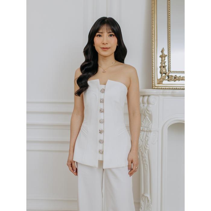POSHTURE - Cookie Top in White