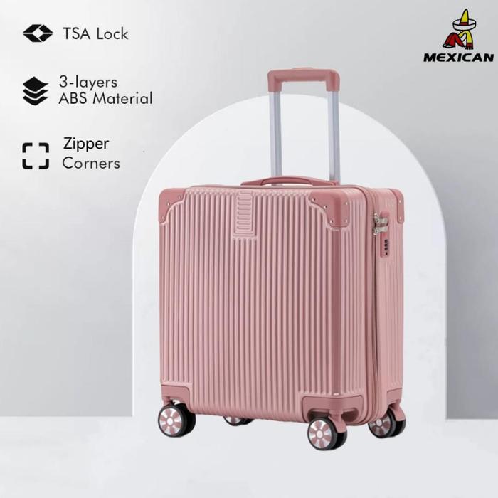 MEXICAN Koper Fashion Simple Style Koper Size 18 inch Kabin Bagasi Luggage