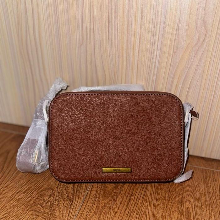 Tas Fosil Fossil Bryce Small Crossbody Medium Brown