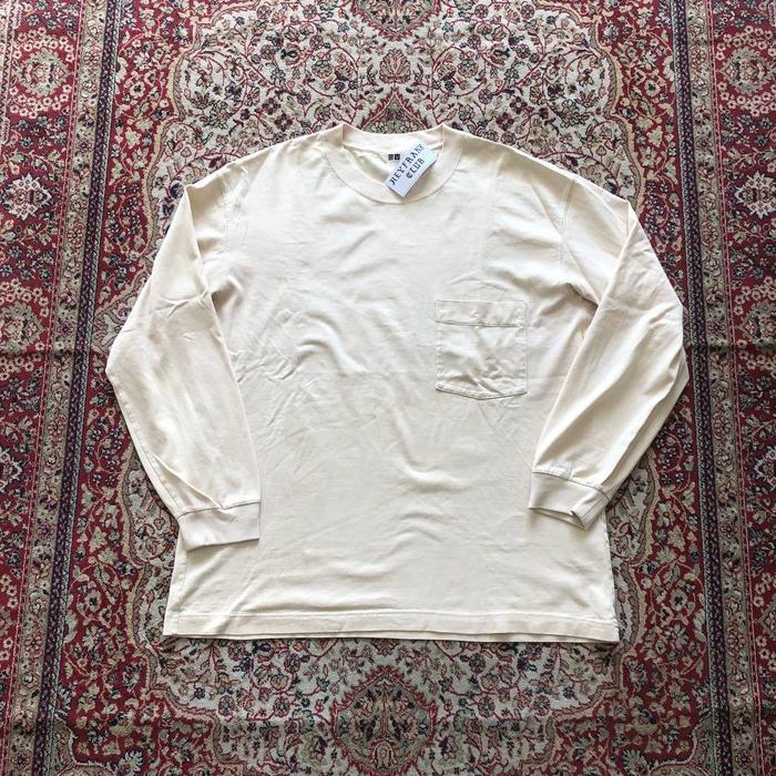 Kaos Uniqlo U oversized Longsleeve crewneck tshirt HF538