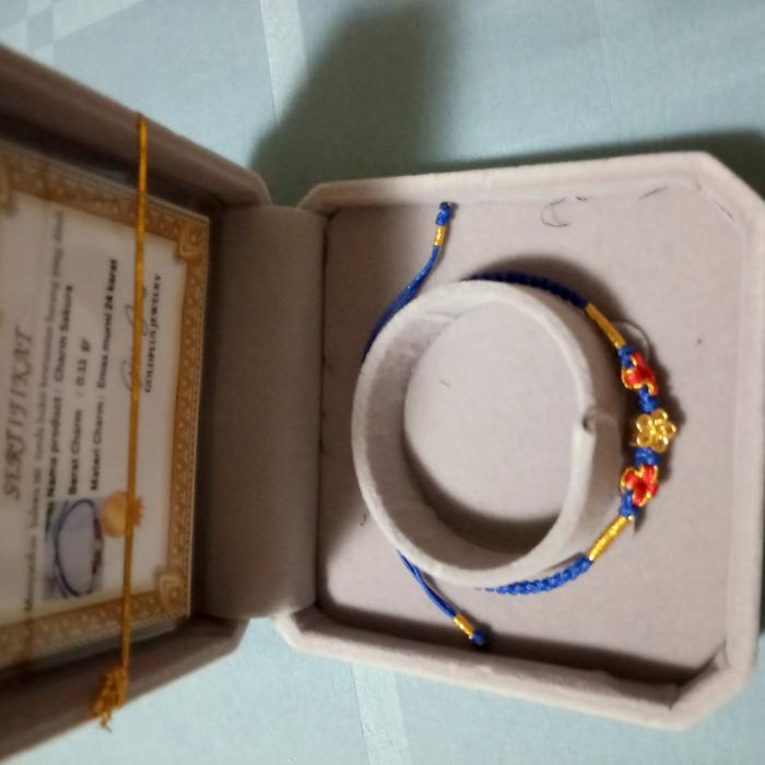 Gelang emas 24k Marie cat CTF hk