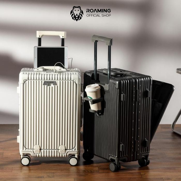 KOPER LAPTOP ROAMING K002 Uk 20-24 Inch Dengan Slot Tumblr + Slot Usb Bahan Polycarbonate Tsa Lock T