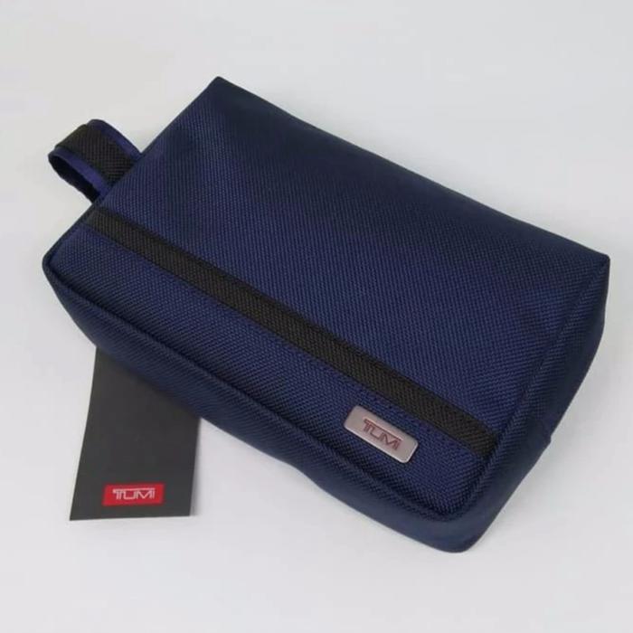 Tumi medium pouch navy for men