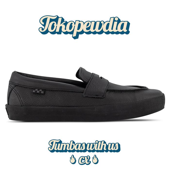 Vans Slip On Skate / Loafer Leather Black Black
