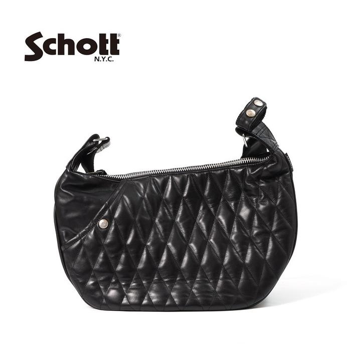 Schott Leather Sling Bag Leather Original Authentic