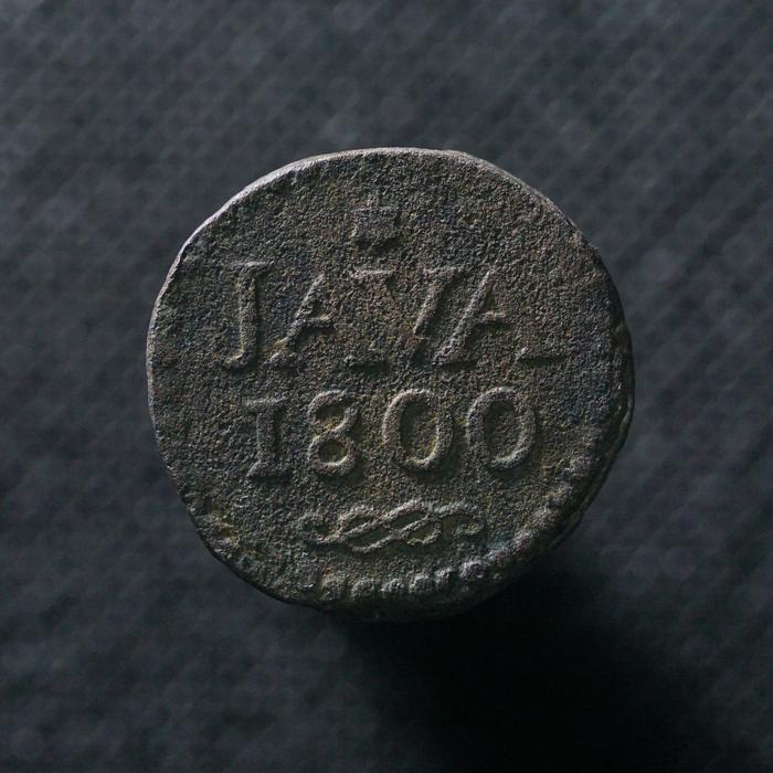 Uang Kuno Koin 1 Stuiver Java Rupee Tahun 1800 (Batavian Republic)