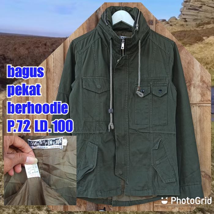 jaket parka army military green hijau m65 fashion jonesh korea