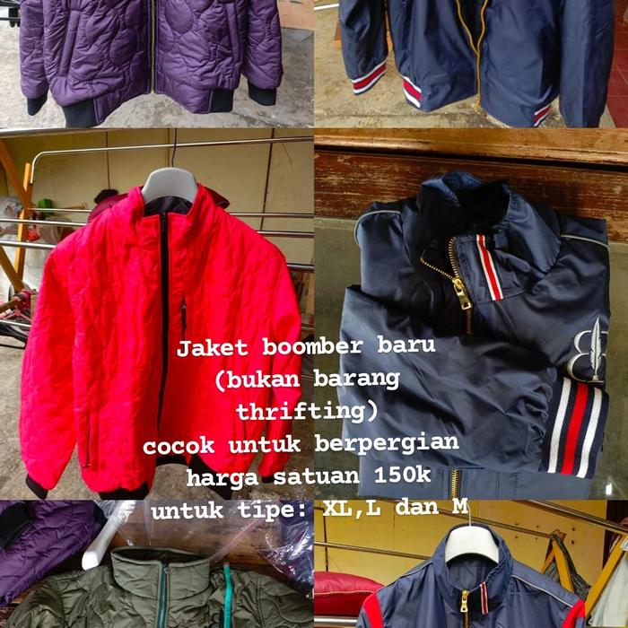 jaket boomber baru (bukan thrifting)