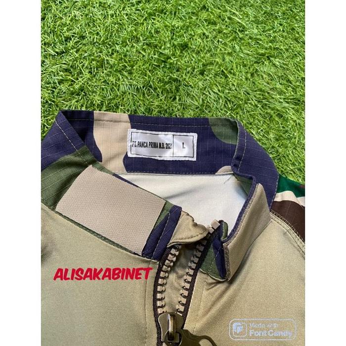 Baju BDU Combat Dryfit Loreng Jatah TNI AD
