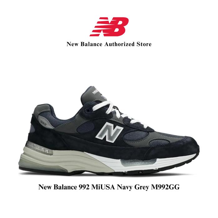 Sepatu NB New Balance 992 Navy Grey M992GG