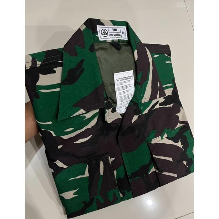 baju pdl velbed warna pembagian anti air,puring,sriting, perekat / baju pdl tni / baju pdl velbed pu