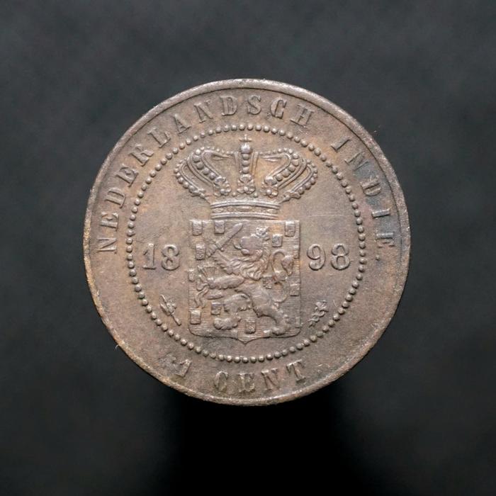 Uang Koin Kuno 1 Cent Nederlandsch Indie Tahun 1897 Benggol Hindia Belanda