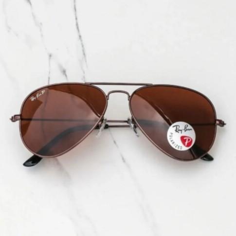 Kacamata Original Rayban Aviator RB3026 Full Brown Secen