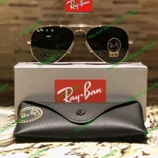 KACAMATA RAYBAN AVIATOR RB3026 SMALL METAL 62 GOLD LENSA BLACK ORIGINAL 100%
