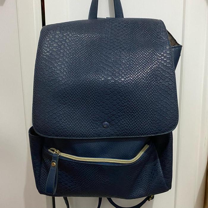 PRELOVED tas ransel kulit GILLS N BROOKS KOREA leather lucu gnb gills and brooks