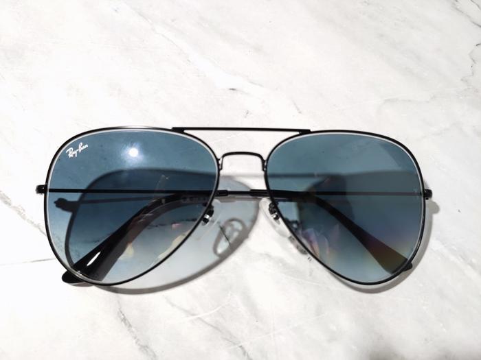 KACAMATA RAYBAN PRIA / WANITA AVIATOR RB3026 BLACK BLUE GRADIENT ORIGINAL