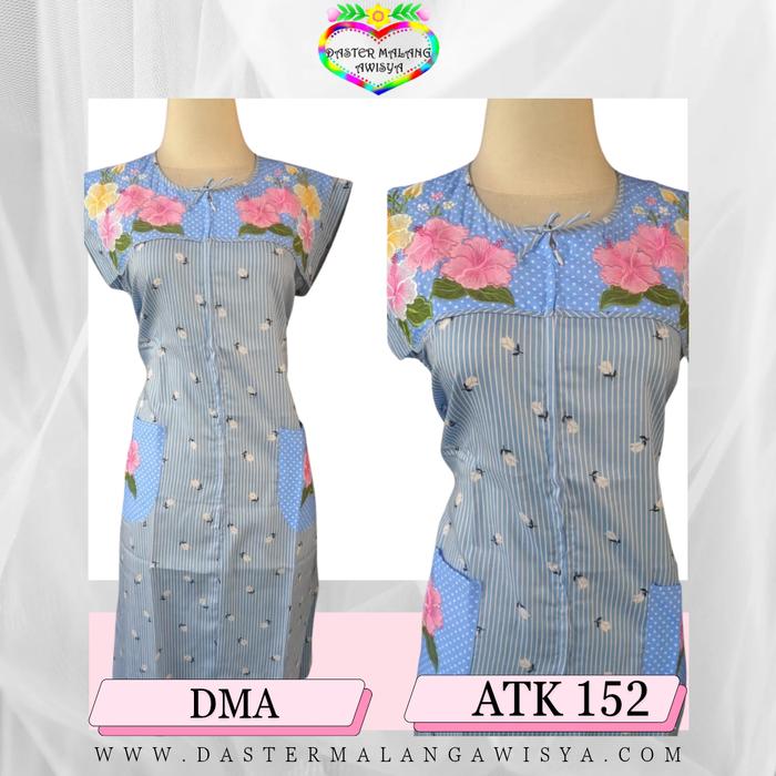 ATK 152 S M L XXL Daster Bordir Malang Awisya Tangan Kecil