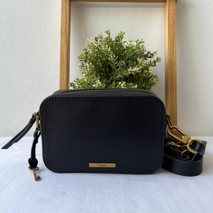 tas wanita fossil bryce small crossbody black mm