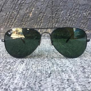 Kacamata Original Rayban Aviator 3026 Original Full Black modern pria BL