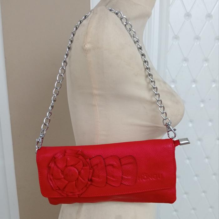 Tas tangan kulit asli Hongu