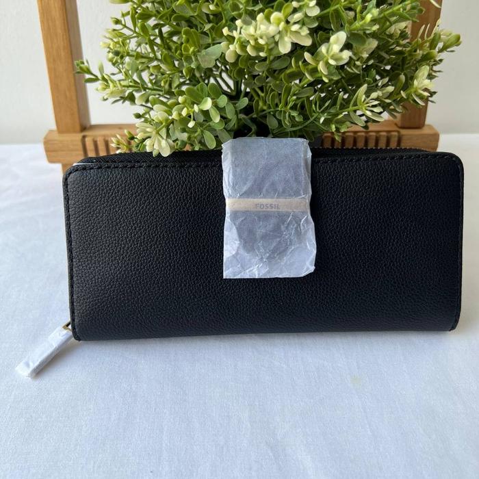 dompet wanita fossil bryce clutch black mm