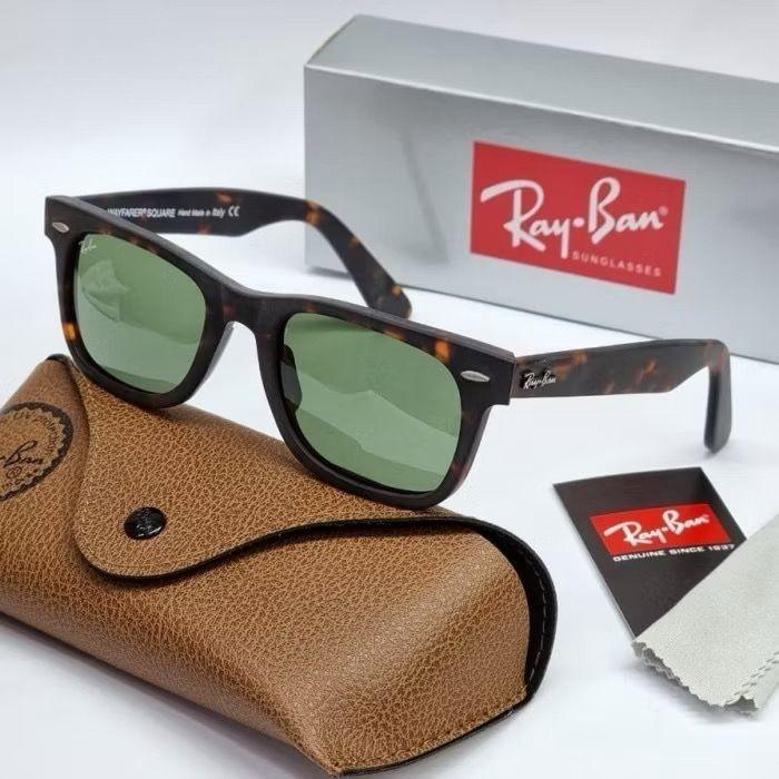 Kacamata hitam pria wanita rayban wayfarer Rb2151 square - black original secen - Hitam Dof