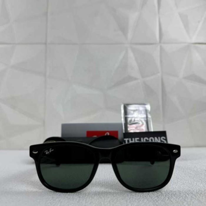 Kacamata Original RB 2132 New Wayfarer 902 55 18 Black Glossy