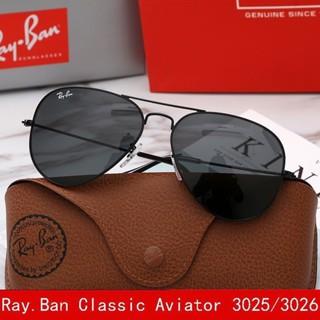 Kacamata Rayban Aviator RB3025 Full SIZE 58 Black Original Secen
