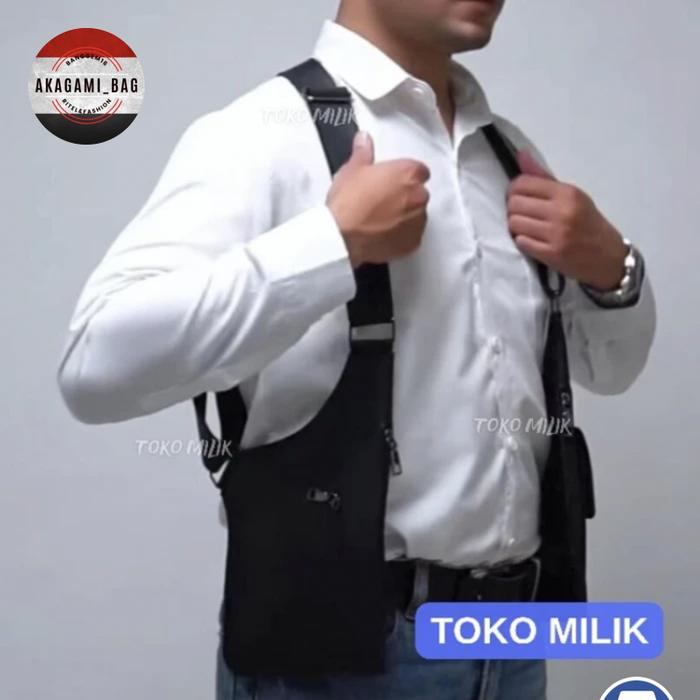 Tas dada vest rompi coboi waterproof