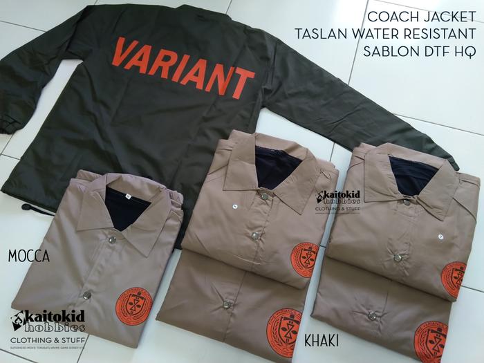 JAKET LOKI TVA VARIANT model coach jacket water resistant bisa custom desain bebas