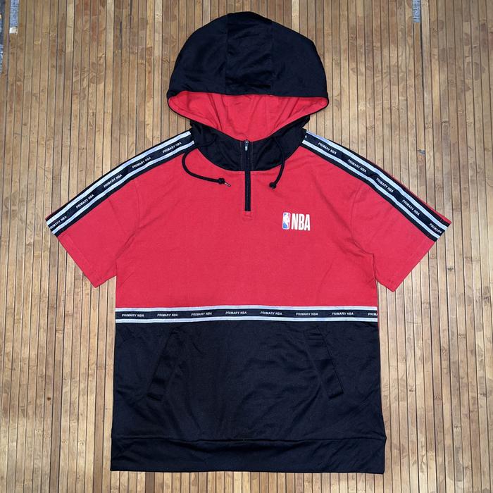 NBA HALF ZIP TAPED WITH HOODIE JACKET SHORT SLEEVE new era ny yankees carhartt