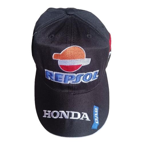 Topi baseball MotoGP Honda Repsol hitam Marc Marquez 93 original HRC